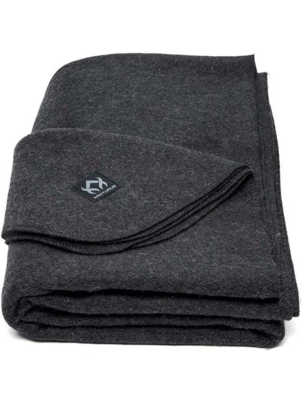Military Wool Blanket Thick Warm Washable Camping Outdoor Stadium Survival 64x88